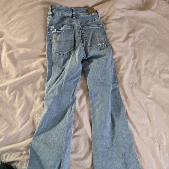 American Eagle High Rise Flare Jeans - Picture 2 of 5